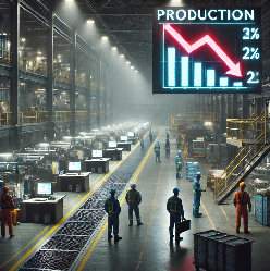 Analisi Dettagliata Della Produzione Industriale In Europa a Dicembre 2024