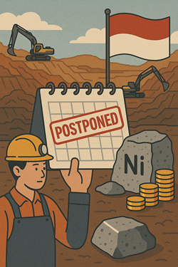 L’Indonesia Rinvia L’aumento Delle Royalties Sul Nickel A Causa Di Incertezze Globali E Pressioni Interne