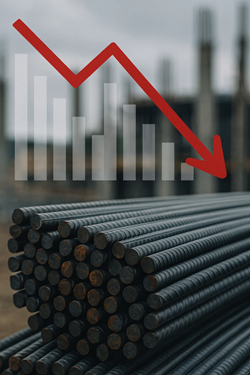 Falling Demand and Price Pressure for Rebar in Italy