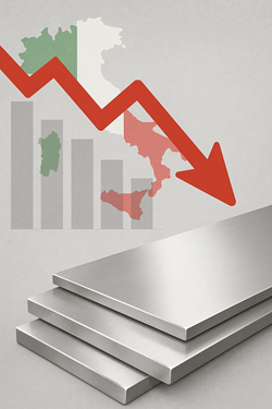 Domanda in Calo per l’Acciaio Inox Piano in Italia: Maggio Segna un Altro Mese Difficile