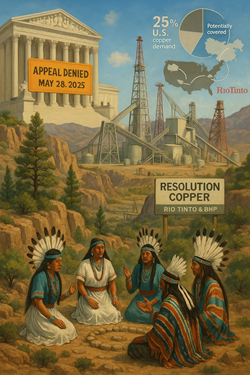 La Corte Suprema Usa respinge il ricorso degli Apache contro Resolution Copper