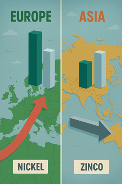 Mercati Regionali Di Nickel E Zinco A Confronto: L’Europa In Movimento, L’Asia Più Cauta