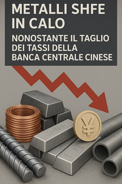 Metalli SHFE In Calo Nonostante Il Taglio Dei Tassi Della Banca Centrale Cinese