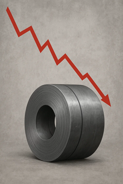 Prezzi in Lieve Calo Per L’acciaio Laminato A Caldo (HRC) In Europa: Domanda Debole E Cautela