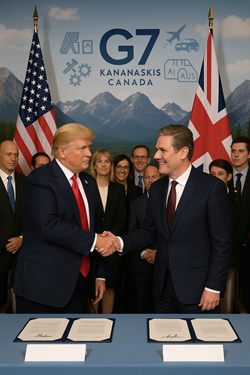 Accordo Commerciale Firmato Tra Trump E Starmer Al G7 In Canada