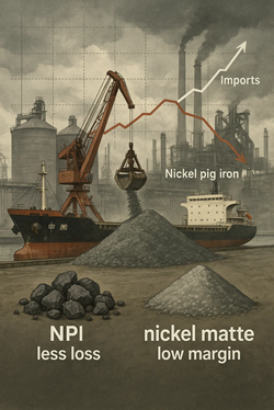 Boom Delle Importazioni Cinesi Di Nickel Matte Trainato Dalla Ripresa Della Produzione Indonesiana