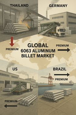 Premi Delle Billette In Alluminio In Calo In Asia, Ma Stabili In Occidente