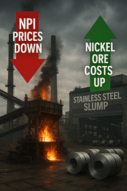 Prezzi Del Nickel Pig Iron In Calo In Cina: Pressione Dalla Debolezza Dell’acciaio Inossidabile