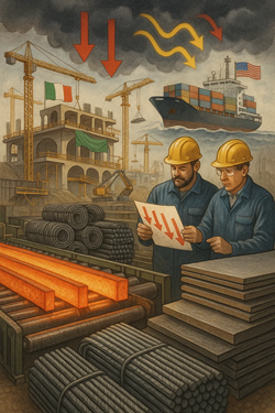 Segnali Misti Nel Mercato Siderurgico Italiano: Lamiera In Calo, Tondo Verso Una Possibile Stabilizzazione