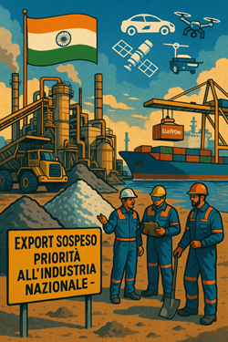 Svolta Strategica Dell’India: Stop All’Export Di Terre Rare Verso Il Giappone