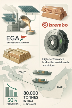 Accordo Rafforzato Tra EGA E Brembo Per La Fornitura Di Alluminio A Basse Emissioni