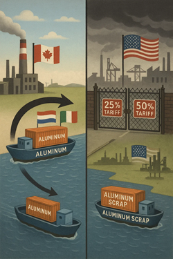 Canada Riorienta L’Alluminio Primario Lontano Dagli Stati Uniti Dopo L’Aumento Dei Dazi