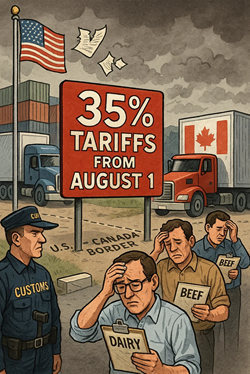 Gli Stati Uniti Imporranno Dazi Del 35% Sulle Importazioni Canadesi Dal 1° Agosto