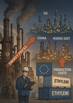 Il 40% Della Capacità Produttiva Di Etilene Nell’UE Rischia La Chiusura