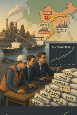 Prezzi Dell’Alumina In Risalita In Australia E Cina: Scorte Limitate E Domanda Sostenuta Spingono Il Mercato