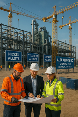 Alta Alloys Bets on Kentucky: New $20 Million Strategic Site to Bring Customers Closer