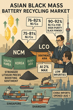 Black Mass and Lithium Prices: Greater Optimism in Asia Following China’s Opening to Imports