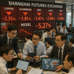 Base Metal Prices Decline Widespread on the SHFE
