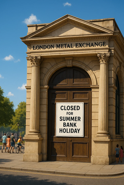 LME Closure for Summer Bank Holiday: Metals Markets on Pause Monday, August 25, 2025