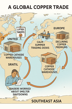 Exclusion of Copper Cathodes from US Tariffs Shakes Global Premiums: US Rises, Asia Declines, Europe Steady
