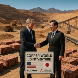 Hudbay Minerals and Mitsubishi Sign $600 Million Joint Venture for Copper World