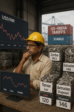 Indian Aluminum Scrap Importers Remain Cautious: US Tariffs and Currency Volatility Weigh Down