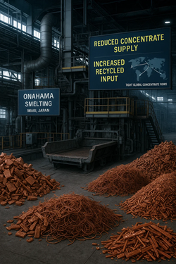 Mitsubishi Materials to Reduce Copper Concentrate Processing at Onahama