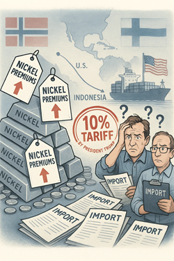 US Nickel Premiums Rise Sharply: Tariff Effects Making Their Marks