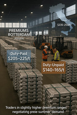 European P1020A Aluminum Premiums: Stability After Summer Increase and Limited Availability