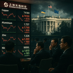 Base Metal Prices Decline on the SHFE After White House Meeting