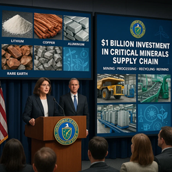 DOE Announces Nearly $1 Billion to Strengthen America’s Critical Minerals Supply Chain
