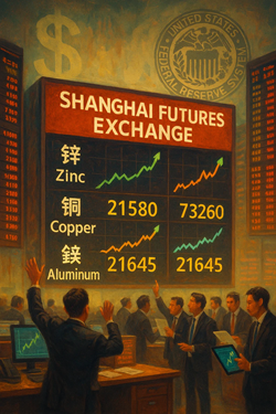 Zinc Leads Base Metals Gains on SHFE on August 7