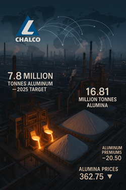 Chalco Targets 7.8 Million Tons of Aluminum in 2025