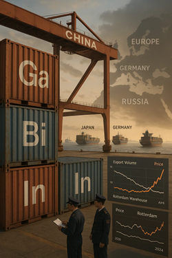 China, Strategic Metal Exports Remain Volatile: Germanium and Bismuth Increase, Gallium and Indium Decline