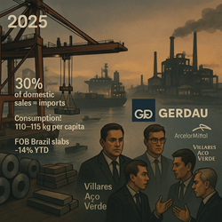 Brazilian Steel Industry: A “Very Difficult” Second Half of 2025 Amid Record Imports and Declining Margins