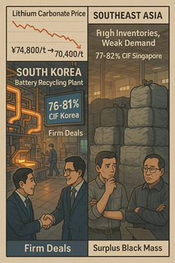 Black Mass Market: Korean Demand Strong, Southeast Asia Weaker