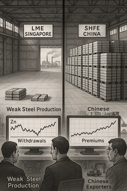 Zinc Market: Massive Withdrawals from LME Inventories Not Driven by Real Demand