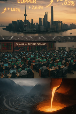 Base Metals Rise on the Shanghai Futures Exchange: Copper Leads the Rebound