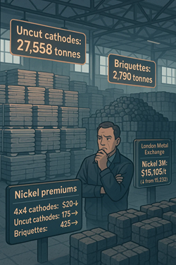 Nickel Premiums in Europe: Overall Stability, But Pressure on 4×4 Cathodes