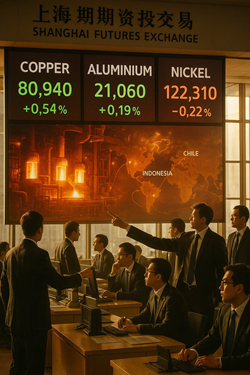 Base Metal Prices on the SHFE in Mixed Movement