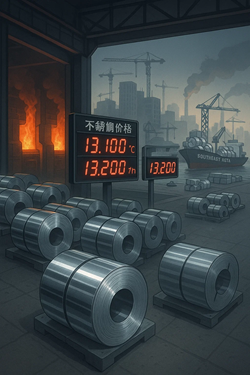 Stainless Steel Prices Rise in China on Higher NPI and Ferrochromium Prices