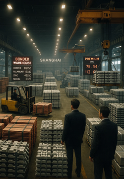 Shanghai Bonded Zone Metal Inventories: Mixed August