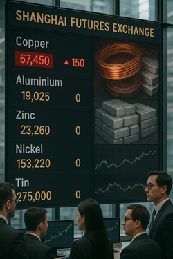 Shanghai Futures Exchange: Copper and Lead Rise, Other Metals Steady
