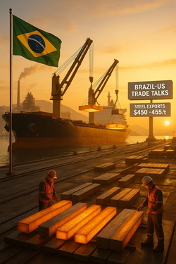 Brazil: Steel Slab Market Remains Stable Ahead of Trade Negotiations with the United States