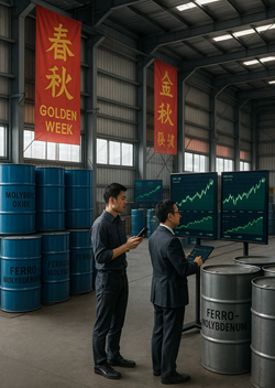 Molybdenum Oxide Prices Rise in Asia on Chinese Demand, Positive Sentiment in Europe