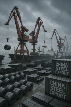 China’s Finished Steel Exports Decline in November But Increase Year-on-Year