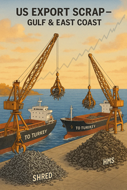 US Ferrous Scrap Market Rises: New Deals with Turkey and Greece Signal Positive Trend