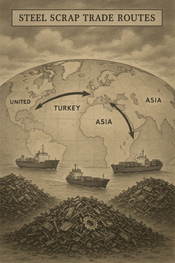 Global Ferrous Scrap Market Stalled: Limited Trading, Weak Demand, and Adverse Weather in Asia