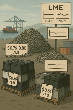 U.S. Lead and Zinc Scrap Market Stable at the End of September