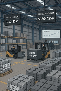 Nickel Premiums Steady in Europe: Demand Focused on Briquettes and Inventories Unchanged in Rotterdam